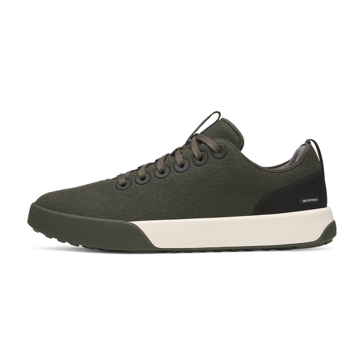 Men's Wool Cruiser Waterproof - Dark Jungle (Stony Cream Sole)