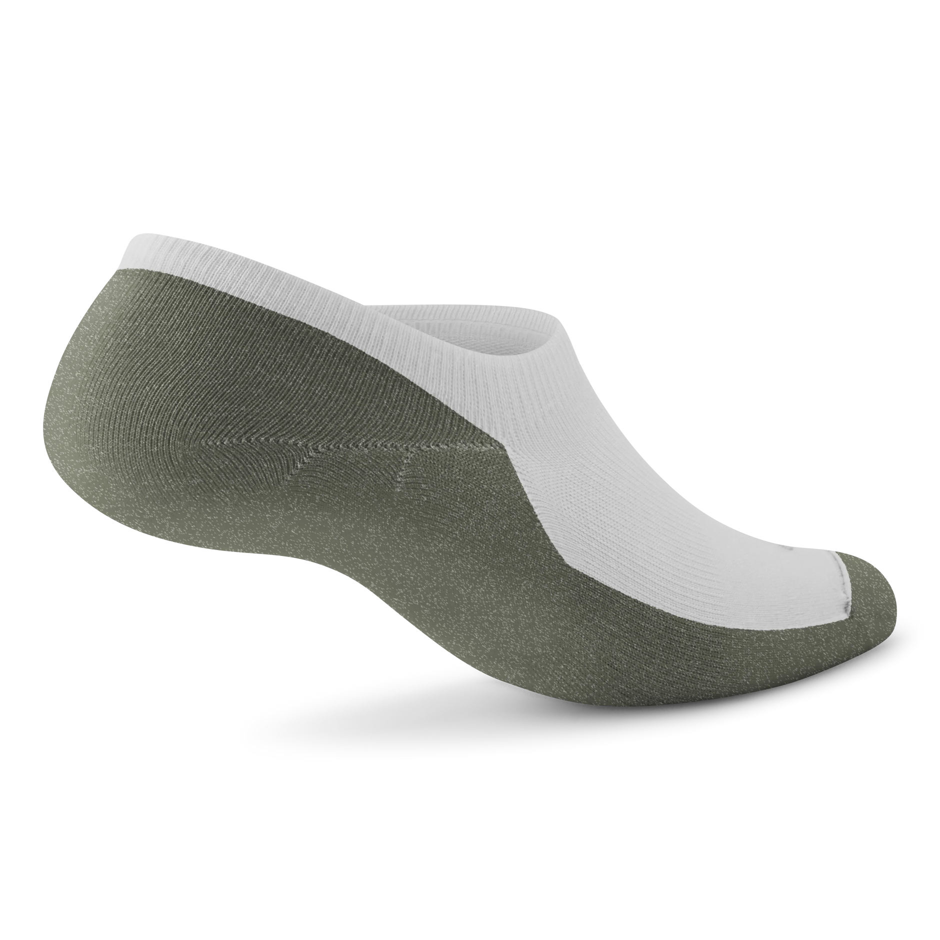 Anytime No Show Sock - Blizzard/Thunder Green